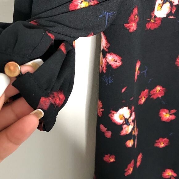 2/$20 A New Day Floral Crepe 3/4” Sleeve Dress - Picture 7 of 8